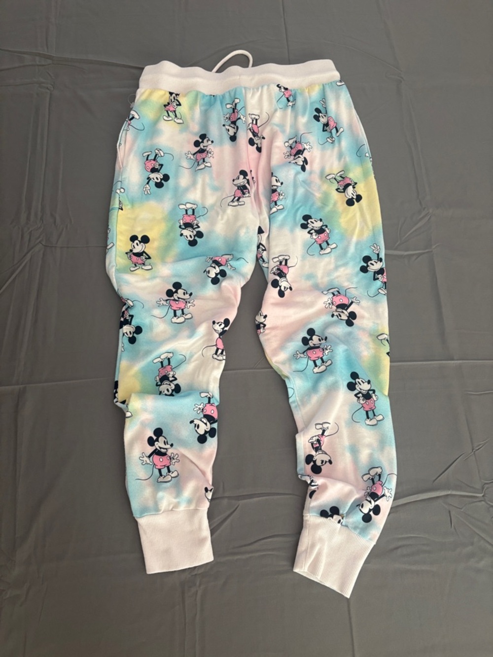 /Disney Pastel Tie-Dye Mickey Mouse Pajama Pants in Pink, Blue,Yellow Sz S 4/6 - Picture 4 of 7